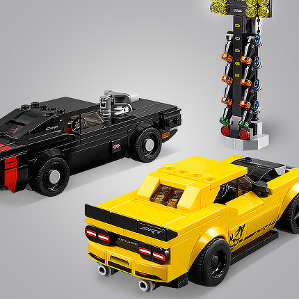 LEGO® 2018 Dodge Challenger SRT Demon und 1970 Dodge Charger R/T 75893