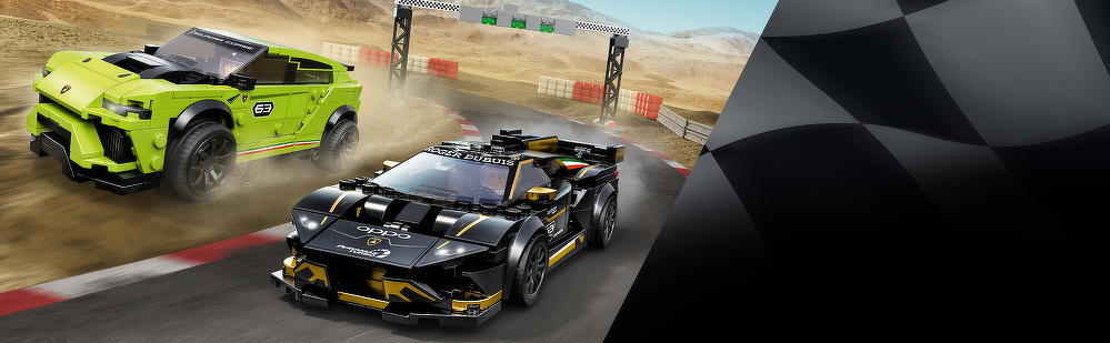 LEGO® Lamborghini Urus ST-X & Lamborghini Huracán Super Trofeo EVO 76899