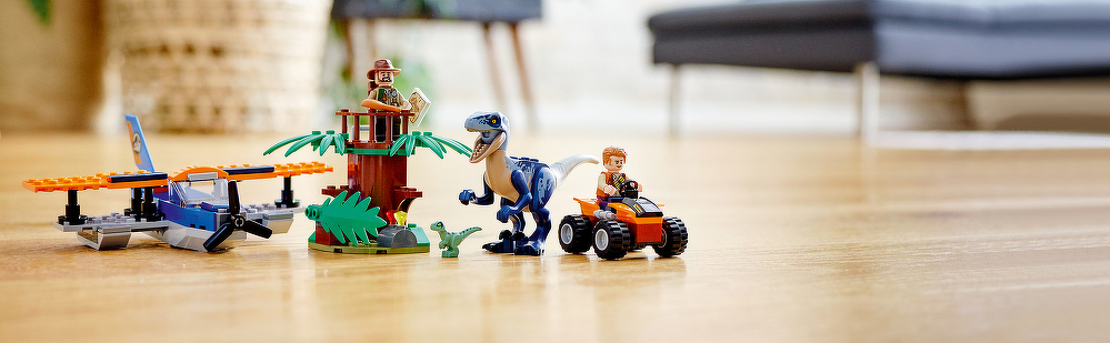 LEGO® Velociraptor: Rettungsmission mit dem Doppeldecker 75942