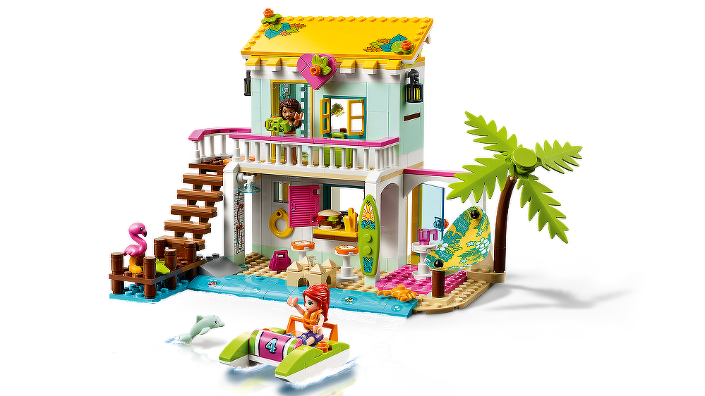 LEGO® Strandhaus mit Tretboot 41428