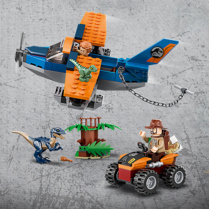 LEGO® Velociraptor: Rettungsmission mit dem Doppeldecker 75942