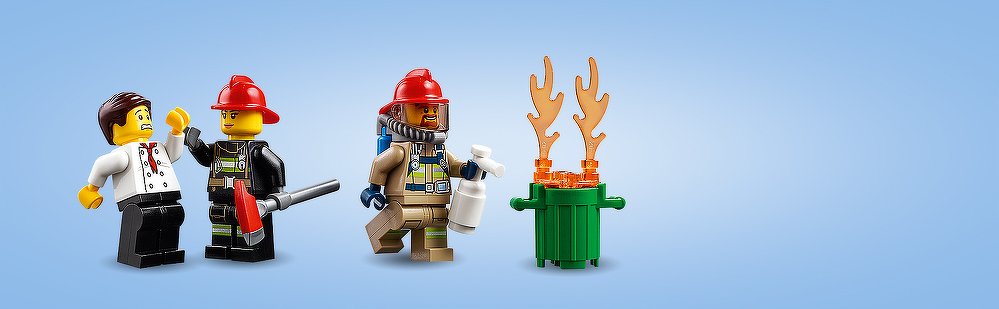 LEGO® Feuerwehreinsatz im Burger-Restaurant 60214